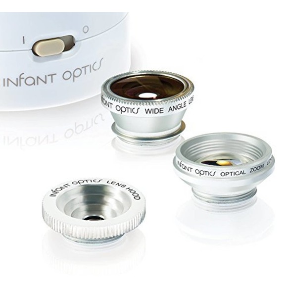 Infant Optics - Video Baby Monitor with 3.5" Screen - Gold/White - Picture 5 of 6